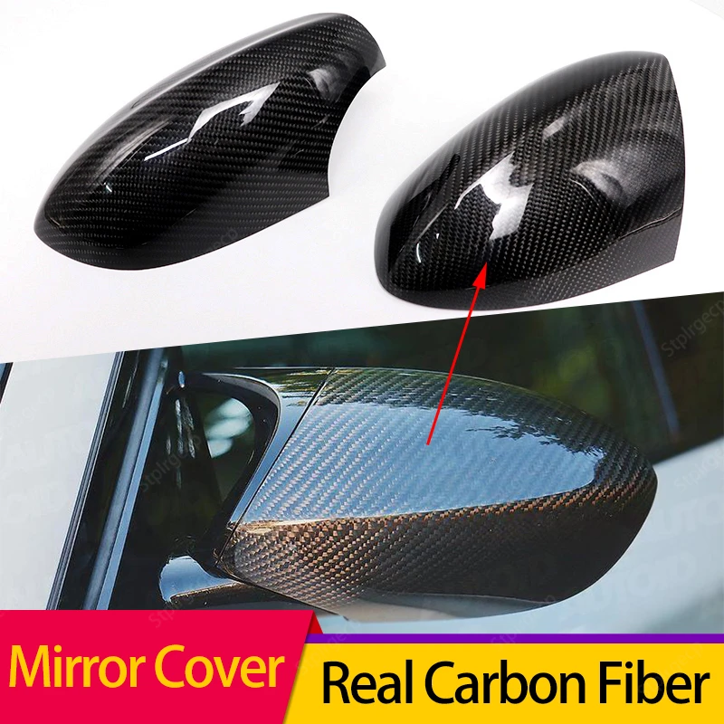 

2pcs Excellent Side Wing modified Real Carbon Fiber Rearview Mirror Cover caps for BMW E82 1M E90 E92 E93 M3 2008 - 2013