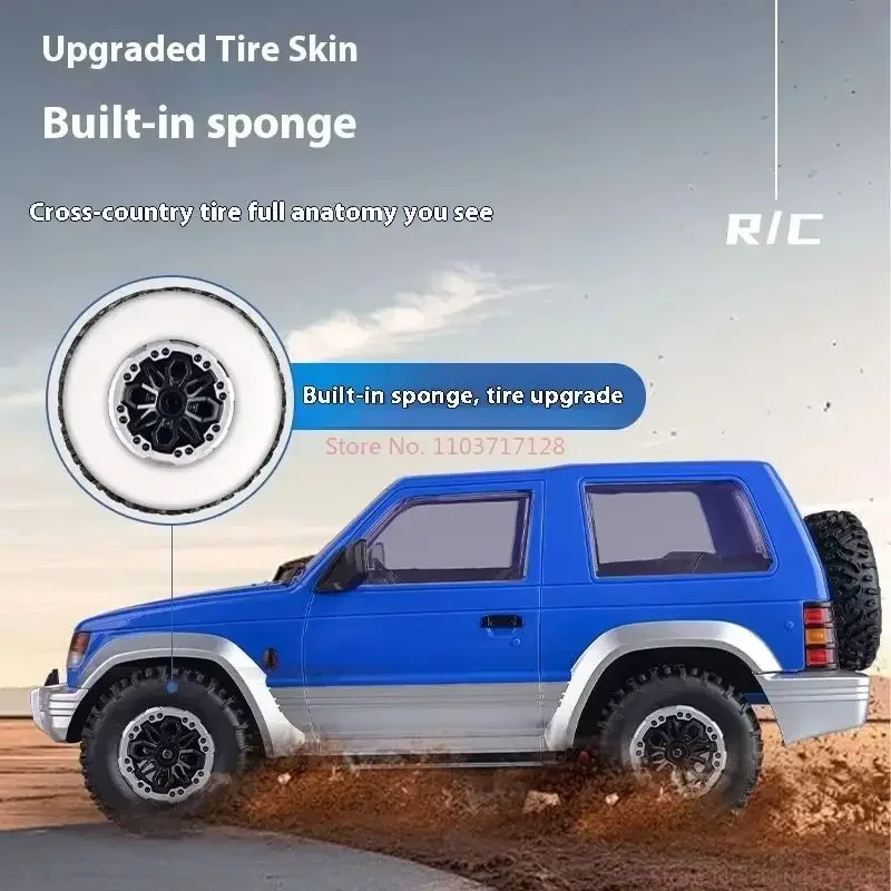 LDRC 1/14 Ld1297 Pajero Радиоуправляемый автомобиль с подсветкой полный привод