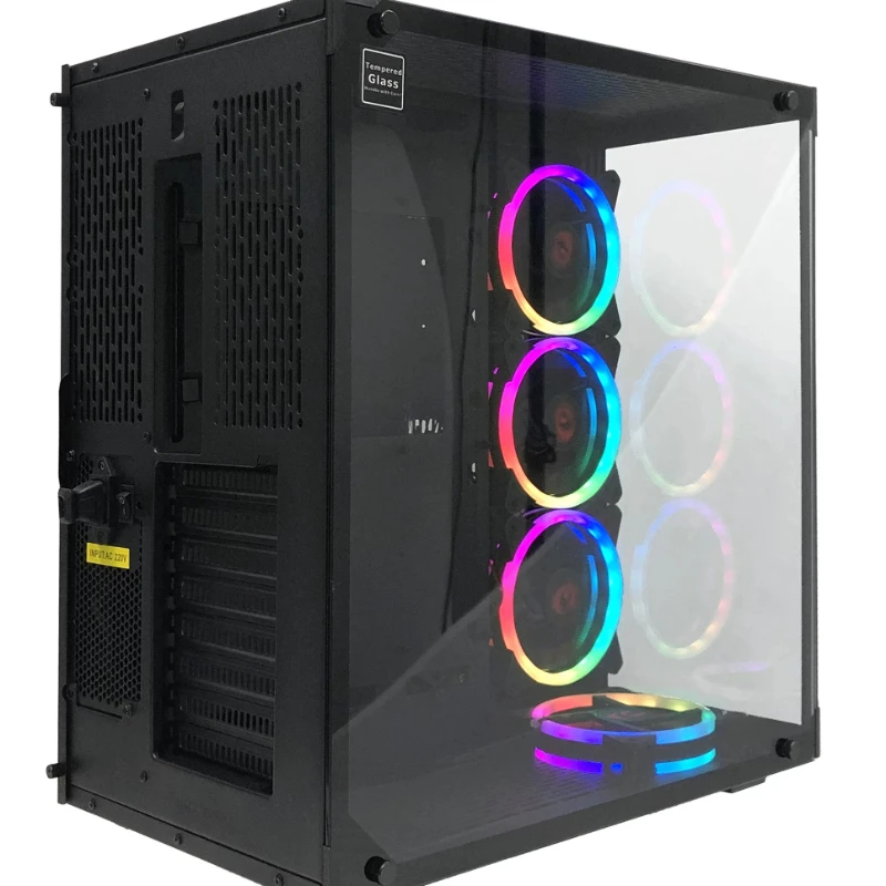 

Promotion GC802 0.80mm SPCC Gaming Computer RGB Case PC