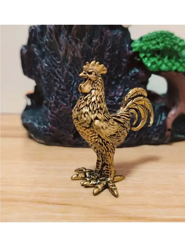 

Фигурка петуха из латуни