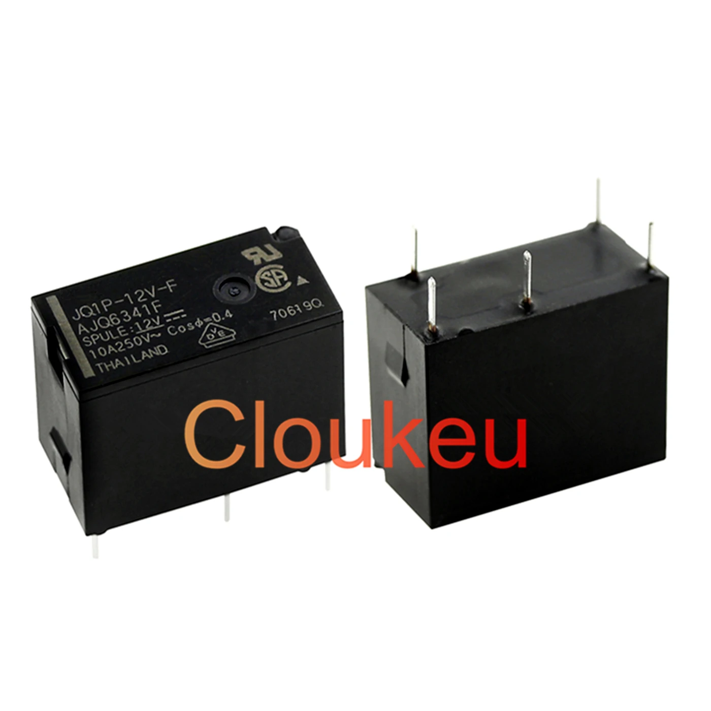 Реле JQ1P-5V 12V 24V-F AJQ6349F 6341F 6342F 10A 5pin