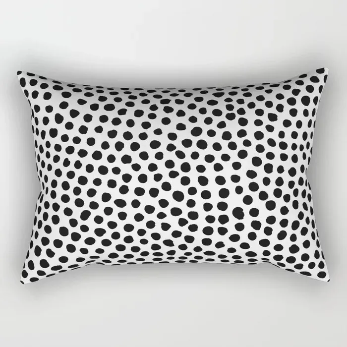 

Полиэстер велюр наволочка черная белая горошек