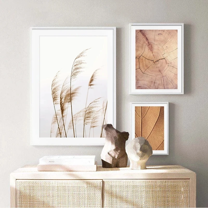 

Yellow Grass Leaves Wood Texture Wall Art Canvas Painting Nordic Posters and Prints Living Room Decoration Picture Home Decor