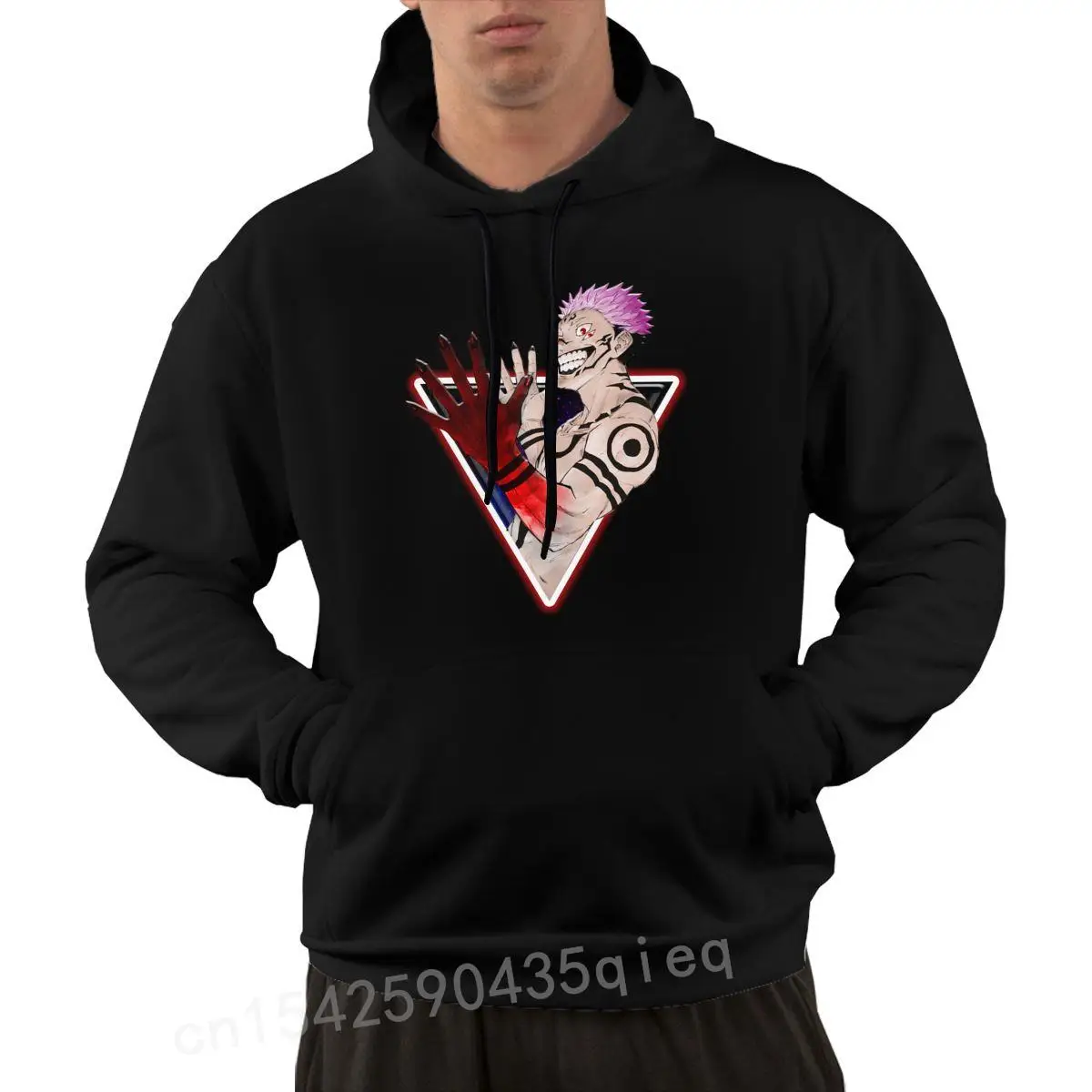 

Fashion Mens Jujutsu Kaisen Yuji Itadori Hoodies Pullover With Pocket Cotton Autumn Manga Anime Ryomen Sukuna Hooded Sweatshirts