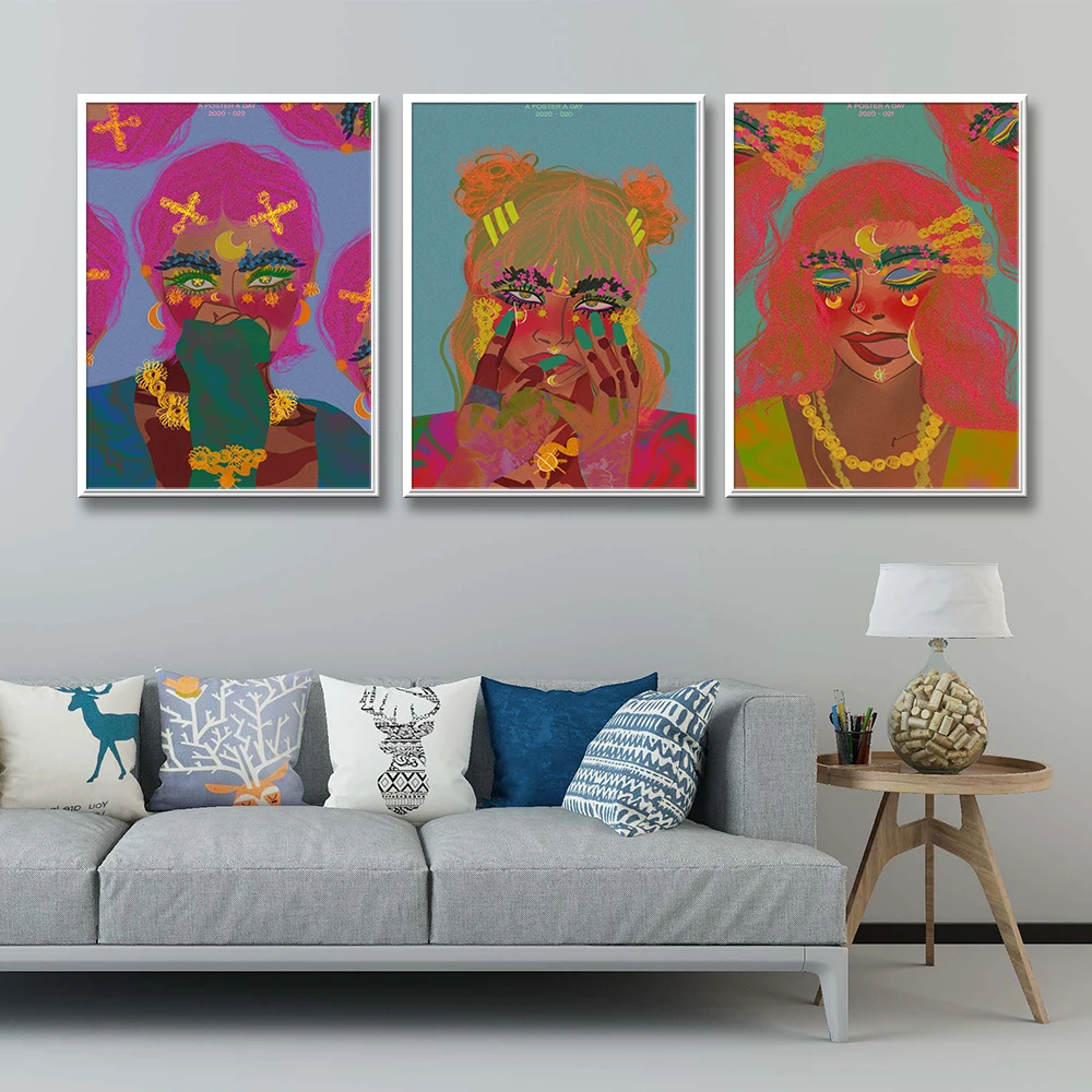 

Горячая Распродажа, большая Раскрашенная голова, Минималистичная живопись, картина для детской, картины для гостиной, Настенная картина, современный декор