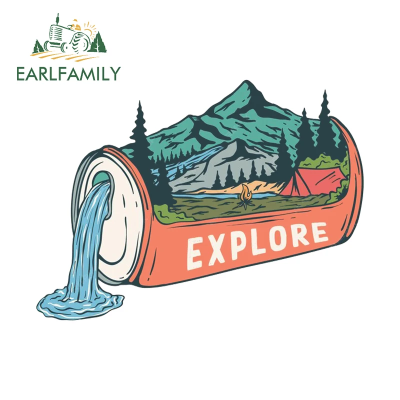 

EARLFAMILY 13 см X 9,5 см для гор изучите автомобильные наклейки солнцезащитные индивидуальные фотообои декор для лэптопа