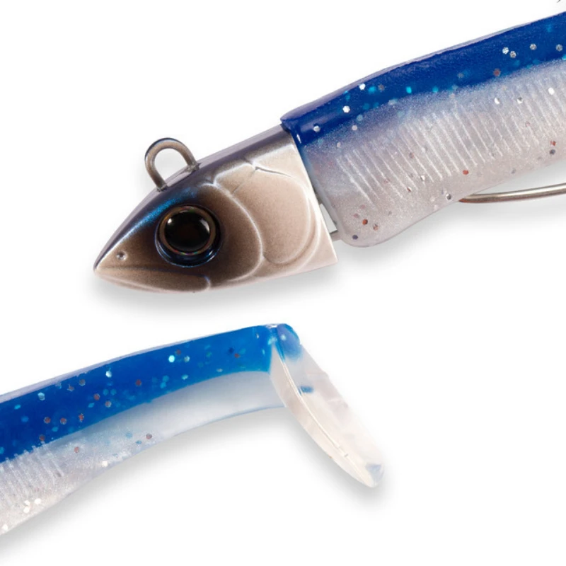 

Black Minnow Fishing Lure 30g/15g Easy Shiner Shad Boat Code Soft Jig Bait Bass Pike Trout Fishing leurre souple