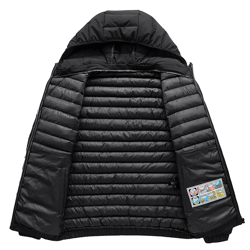 VARSANOL Hooded Mens Parkas Jacket Winter Windproof Warm Jackets Coats Man Casual Outwear Triped Thick Parkas Male Clothes L-4XL