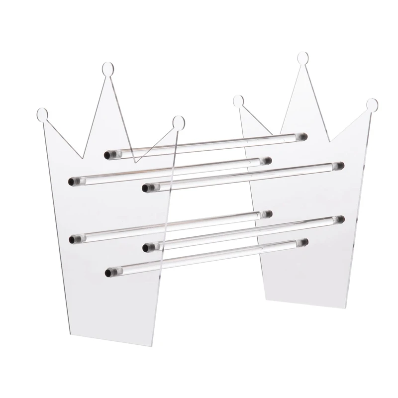 

Headband Holder Organizer,Clear Crown Holds Hair Ties And Jewelry,Clear Acrylic Headband Stand For Girls Women Gifts