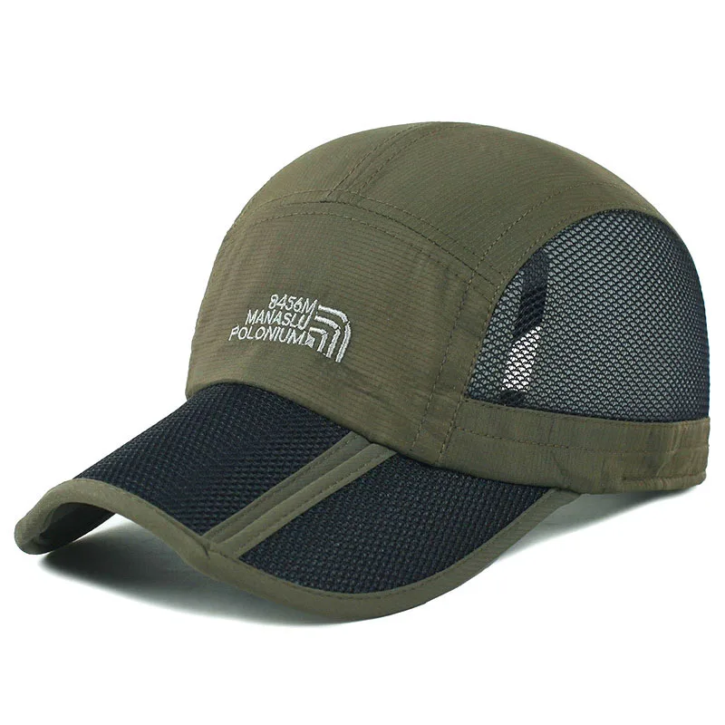 Быстросохнущая уличная Складная сетчатая Кепка мужская летняя 2022 армейская