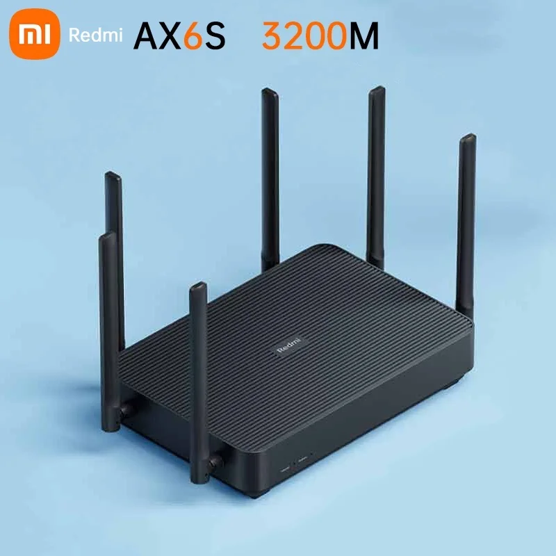 

Original Xiaomi Redmi Router AX6S 3200Mbps WiFi-6 Mesh Network Easy Connect 8 Stream Dual-Core 1.35GHz 256MB OFDMA + MU-MIMO