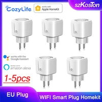 eu homekit wifi smart plug socket 16a smart switch app remote timer voice control work with alexa google assistant siri cozylife