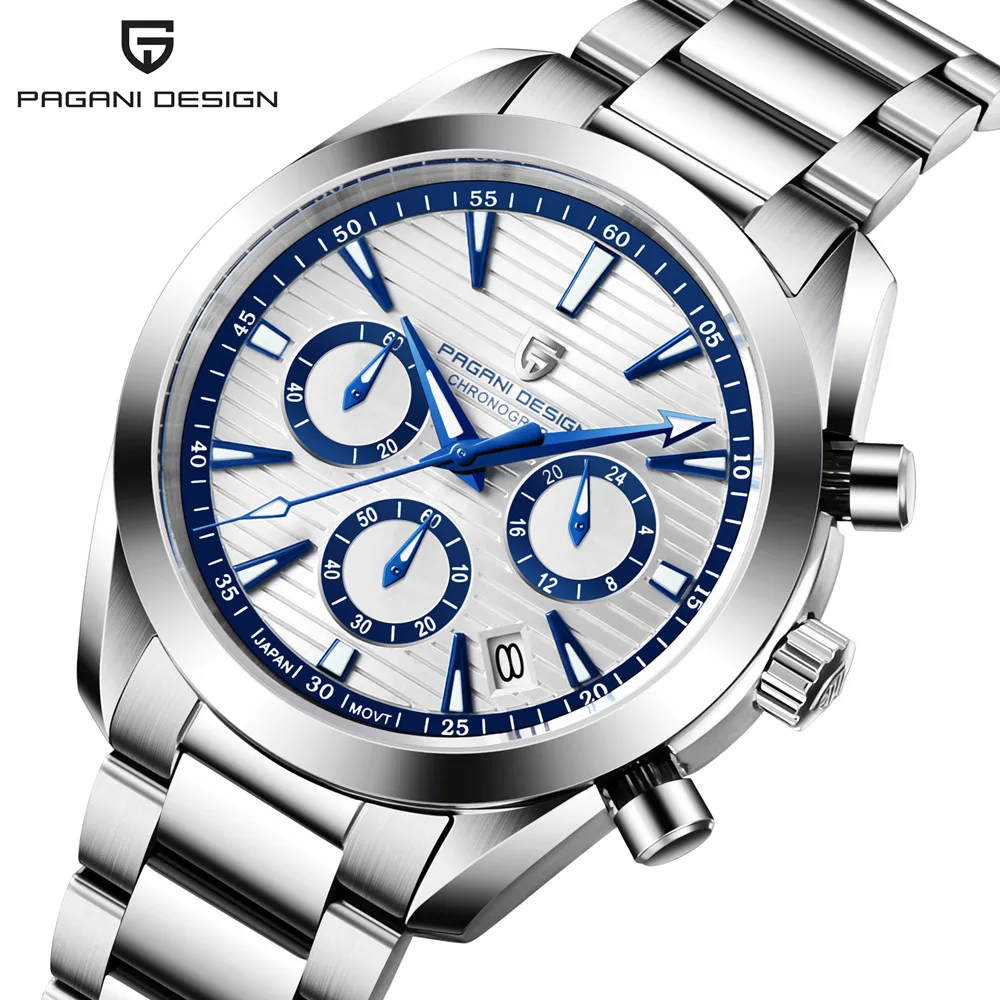 

2022 New PAGANI DESIGN Top Classic Quartz Watch Sapphire 100m Automatic Waterproof Sports Chronograph Clock Men's Reloj Hombre