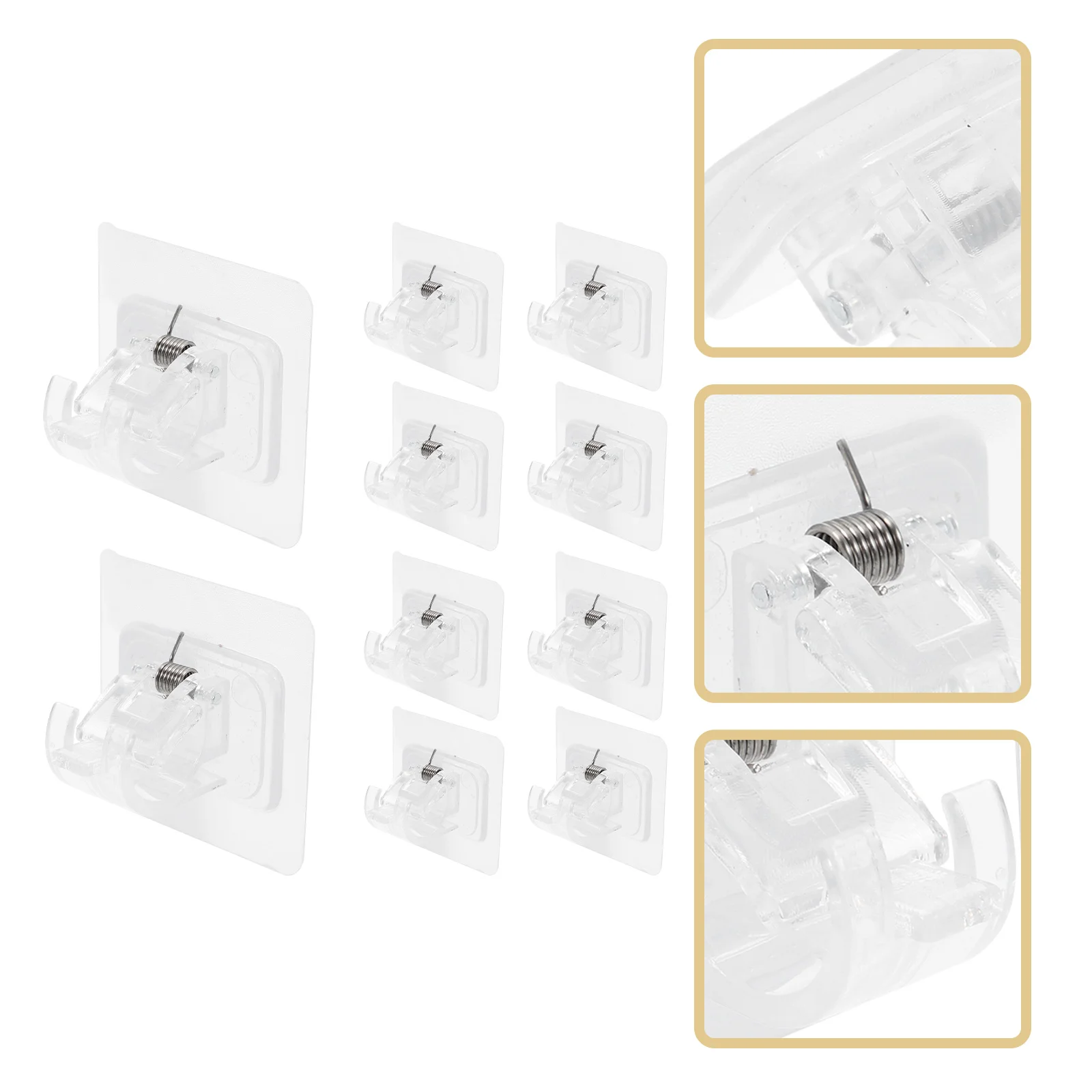 Держатель-кронштейн для штор, настенная вешалка с крючками для ванной комнаты, без шеста, крючок для драпировки, крепление на потолок