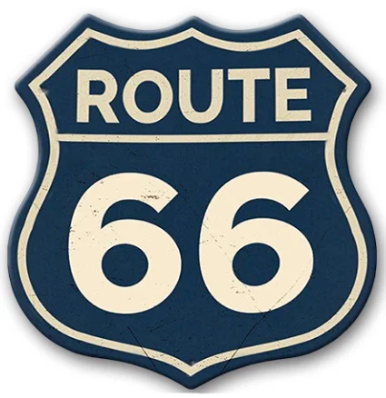 

Металлическая табличка Route 66