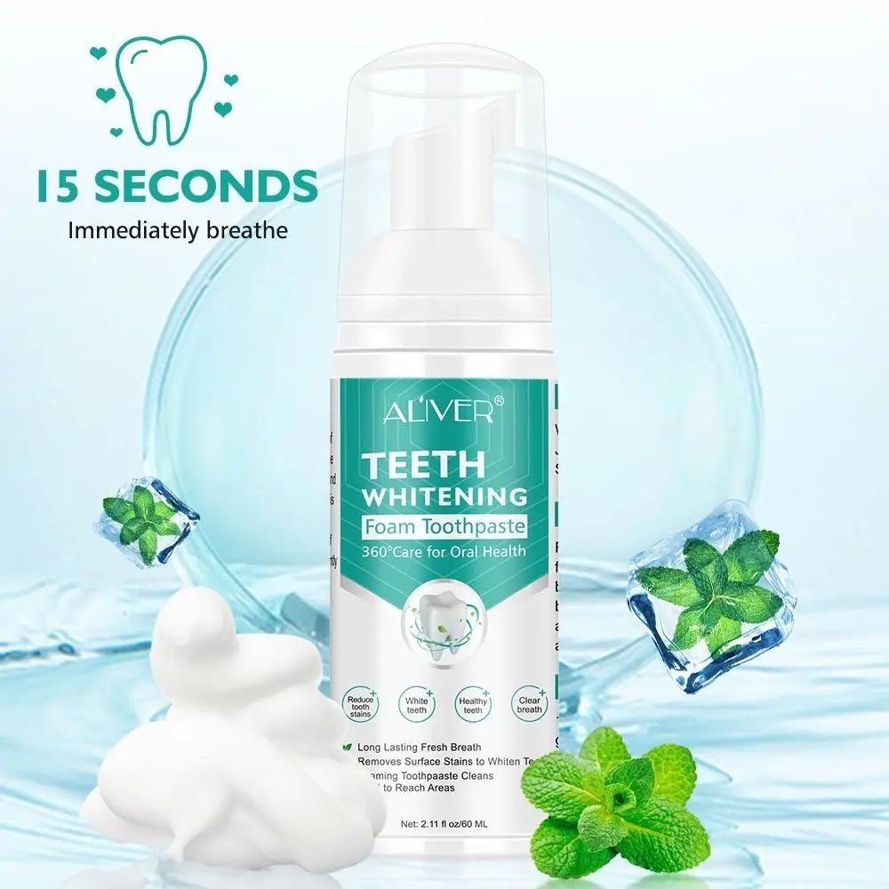 

Toothpaste Stain Removal Breath Dental Tool Mouth Wash Toothpaste Whitening Foam Teeth Mousse Teethaid Mouthwash