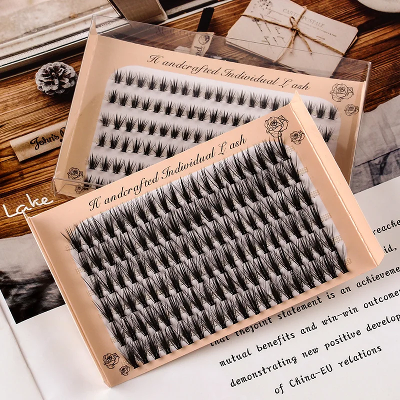 

3D Faux Mink Lashes Fluffy Soft Wispy Volume Natural False Eyelashes Eye Lashes Reusable Eyelashs 30 Roots In A Single Cluster