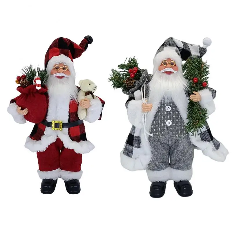 

Standing Santa Claus Doll 2022 Christmas Tree Ornament Merry Christmas Decorations For Home Navidad Natal Gifts New Year 2023
