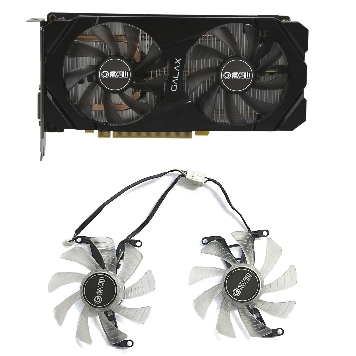 Новая светодиодная лента вентилятора 4PIN 85 мм FY9015M12LPA RTX 2060 вентилятор GPU подходит