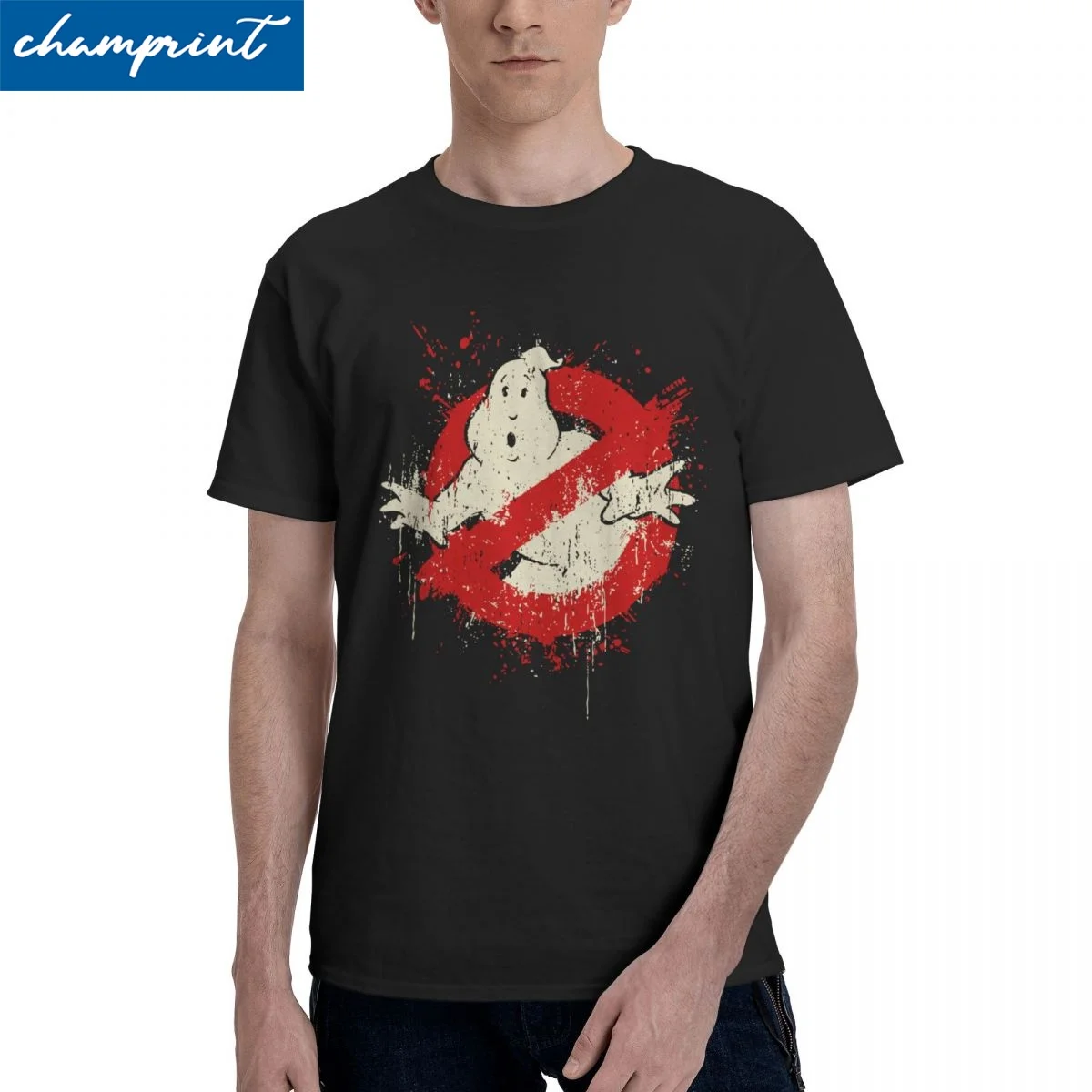 

Men Women T-Shirt Ghostbusters Film Vintage Pure Cotton Tee Shirt Short Sleeve Cartoon Monster T Shirt Round Neck Clothing 6XL