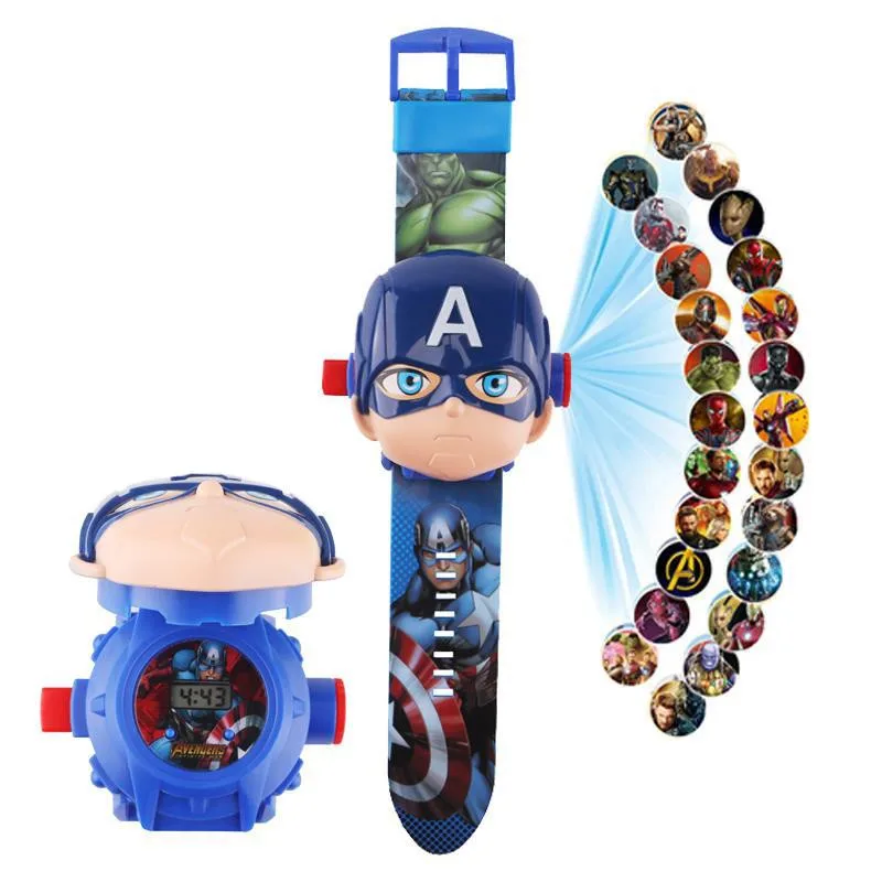 Светящиеся часы Человек-паук со светодиодный Ной подсветкой |