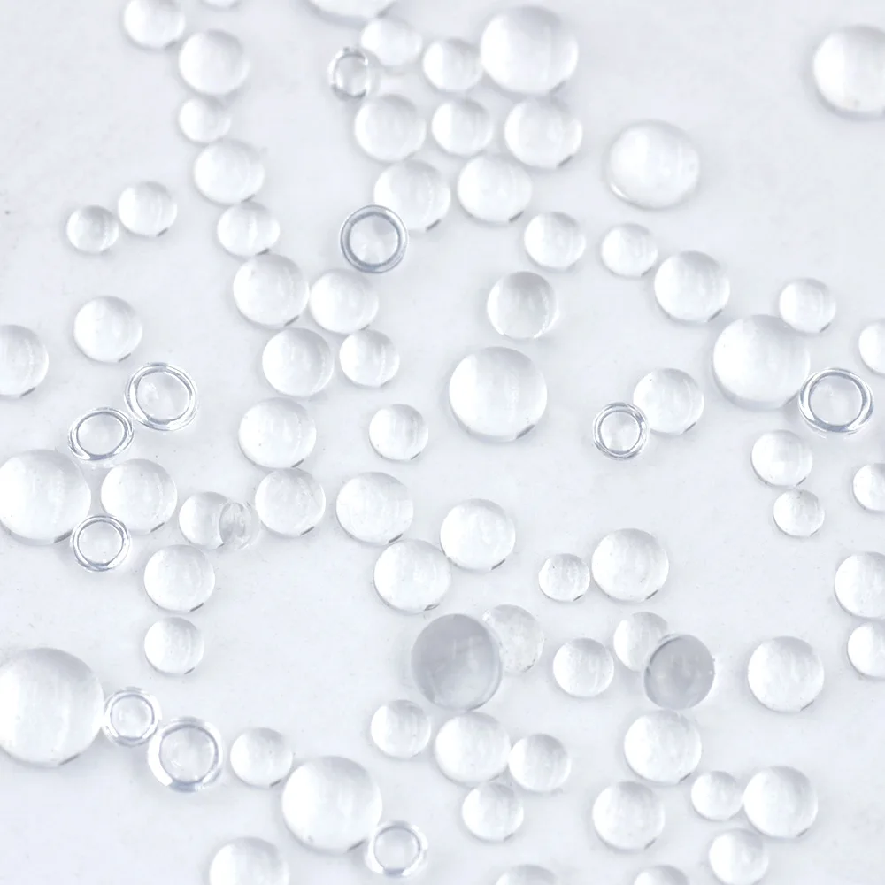 Новые аксессуары прозрачные имитационные капли смолы полукруглые бусины с