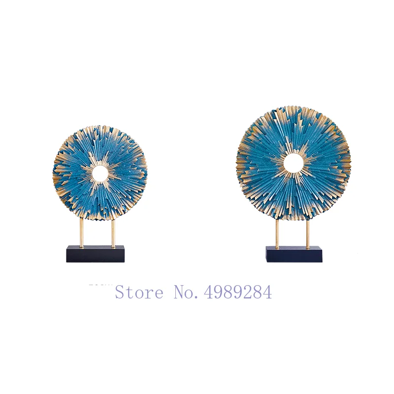 Креативный абстрактный Художественный орнамент из смолы круглая геометрия