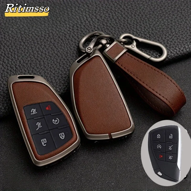 

Чехол для ключей из сплава + ТПУ с 3/4/5/6 кнопками для Chevrolet Silverado 1500 Suburban Tahoe для GMC Sierra Yukon 2023 2024