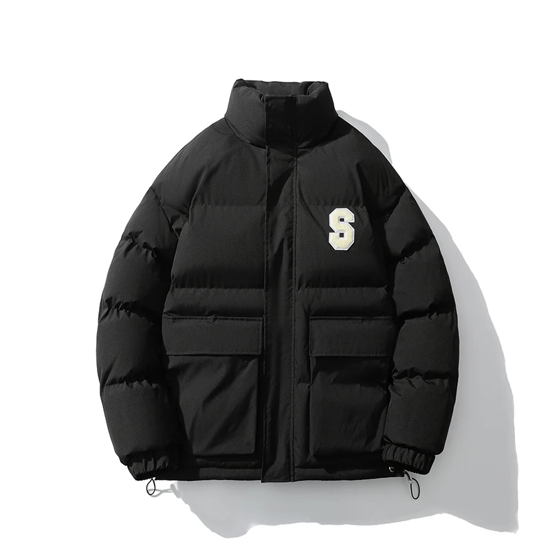 

Мужская зимняя куртка, парки, утепленные теплые пальто с воротником-стойкой, модная уличная одежда унисекс, верхняя одежда