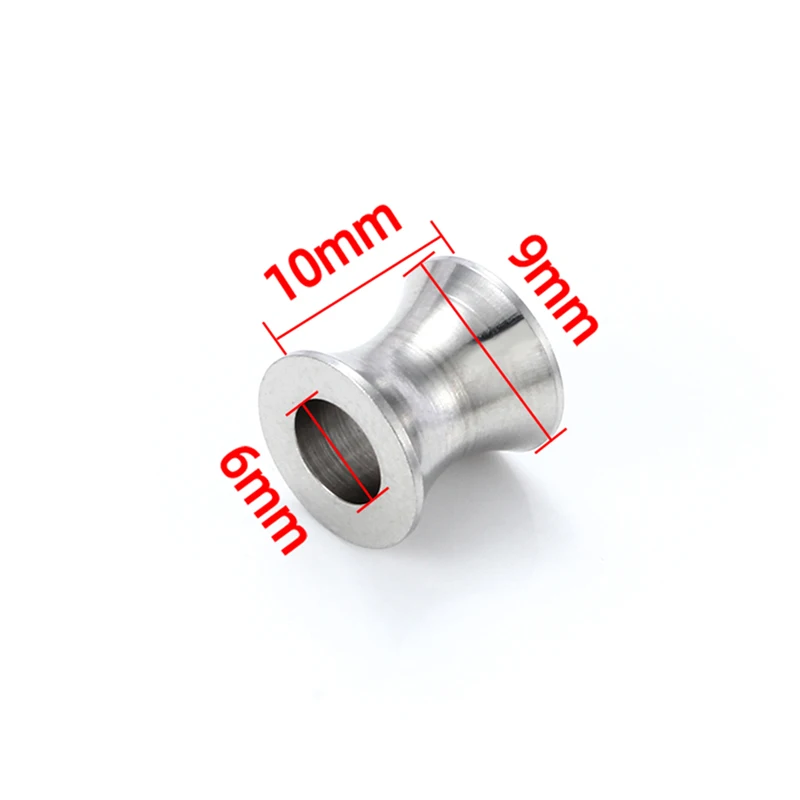 Fashion Trumpet Beads For Jewelry Making StainlessSteel DIY Men Women Necklace Ornament Washable Multiple Size Modish Accessorie