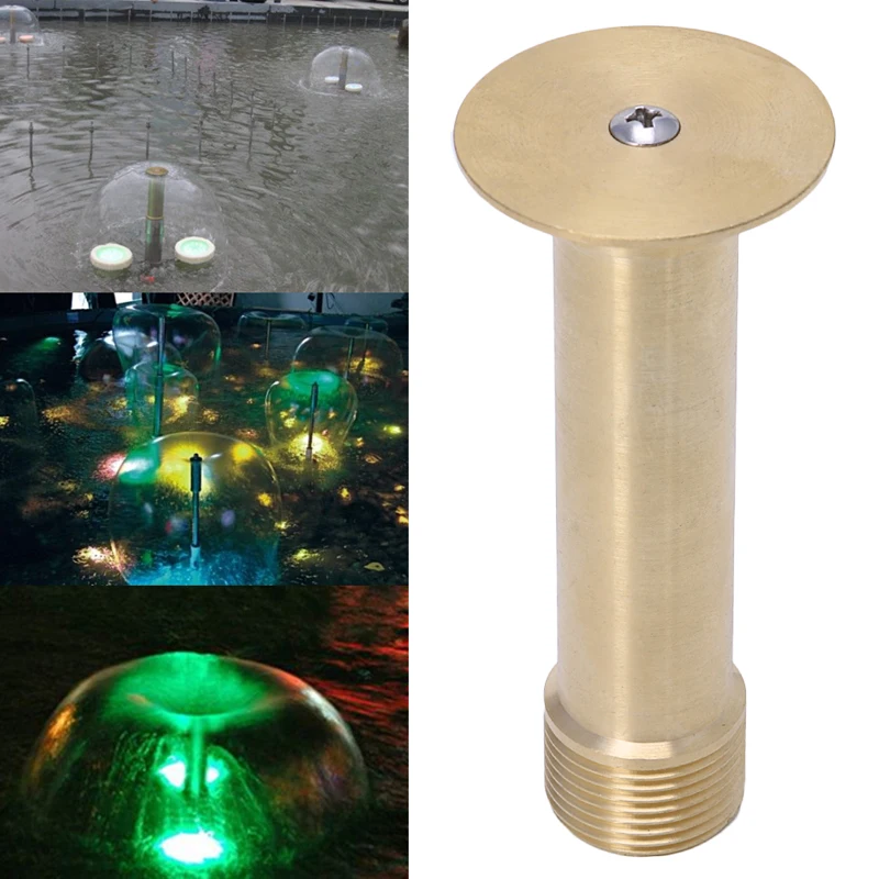 

1/2" DN15 3/4" DN20 Brass Pond Hemispherical Fountain Nozzle Pond Spray Head Trampoline Sprinkler Water Game Cooling