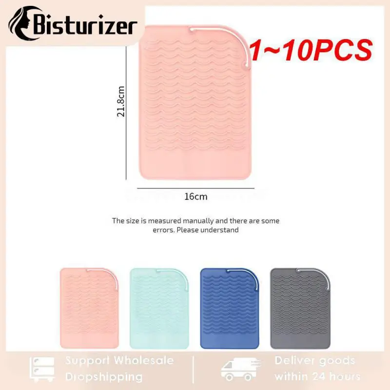 

1-10 шт., силиконовые термостойкие коврики для выпрямления волос