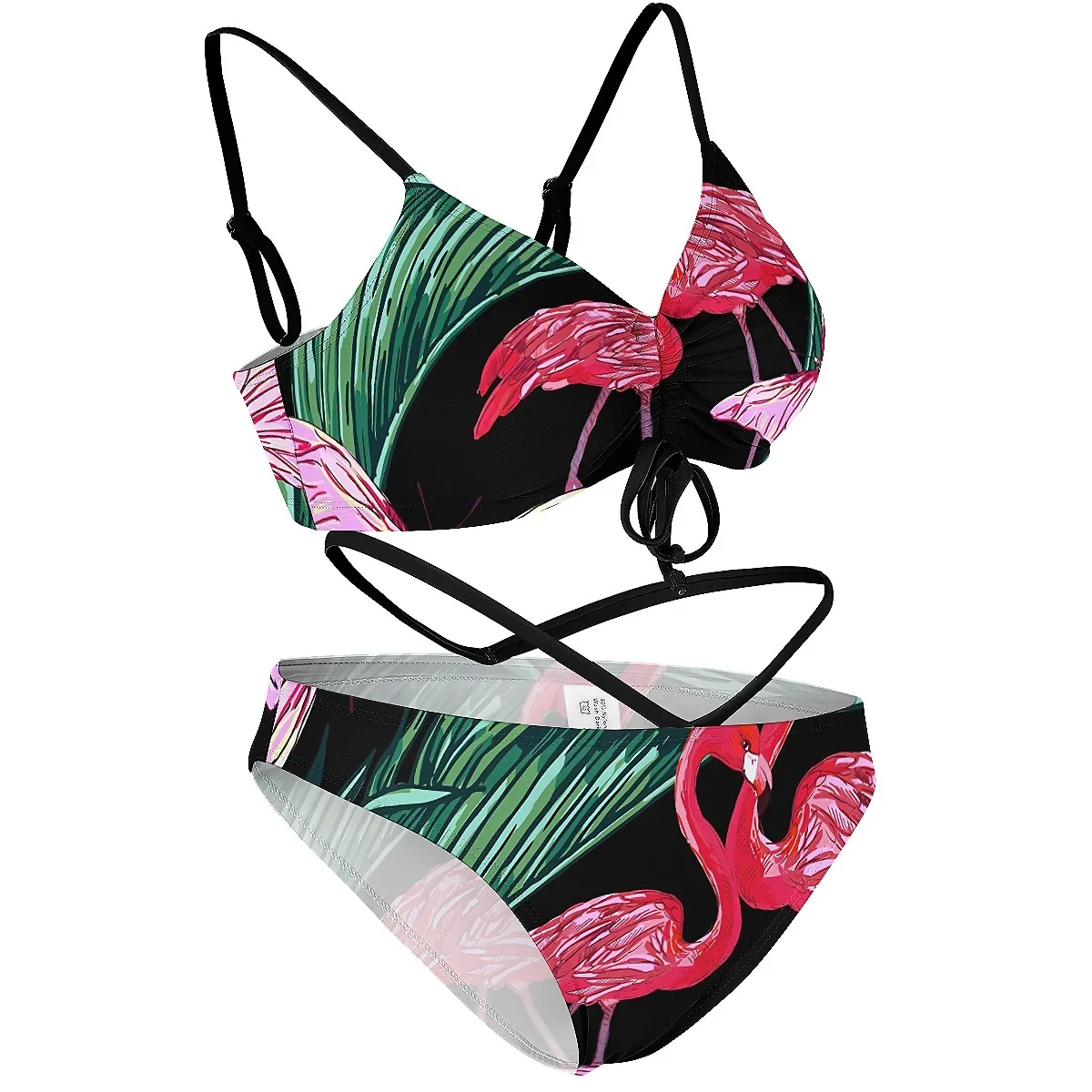 Комплект бикини с изображением фламинго женский сексуальный купальник-бикини