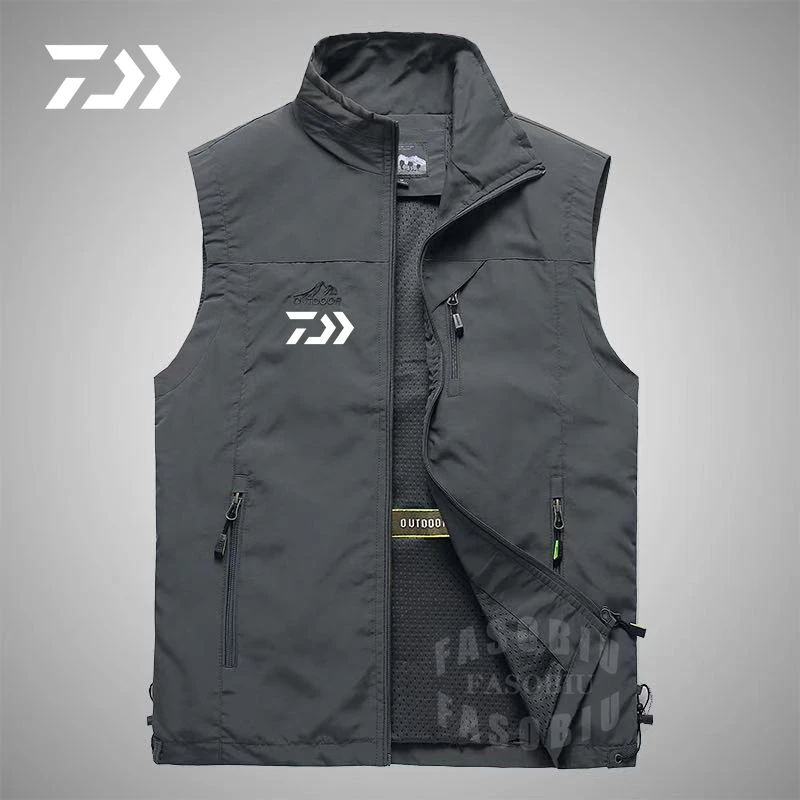 

Daiwa 2022 Fishing Jacket Quick-drying Mesh Vestt Multi-Pocket Mesh Vest Outdoor Fishing Clothing Multi Pocket Summer Mesh Vest