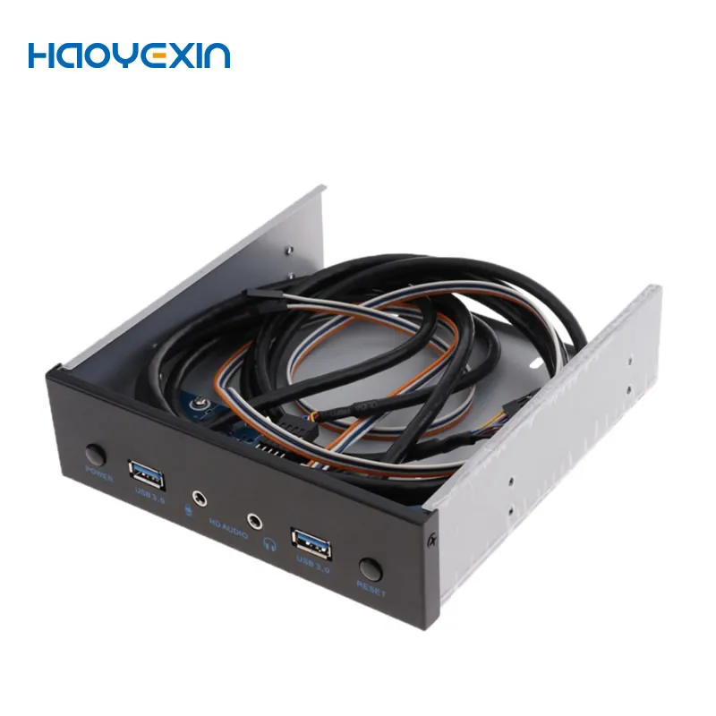 Usb 3,0 2 порта оптический привод Передняя панель адаптер расширения Usb 3,0 концентратор + Hd аудио + кнопка переключения питания 5,25 USB оптический привод