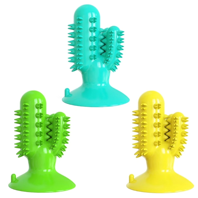 

Dog Squeaky Toy Pet Molar Stick Indestructible Dog Chew Toy Cactus Shaped Puppy Toy Dental Care Pet Toothbrush Toy