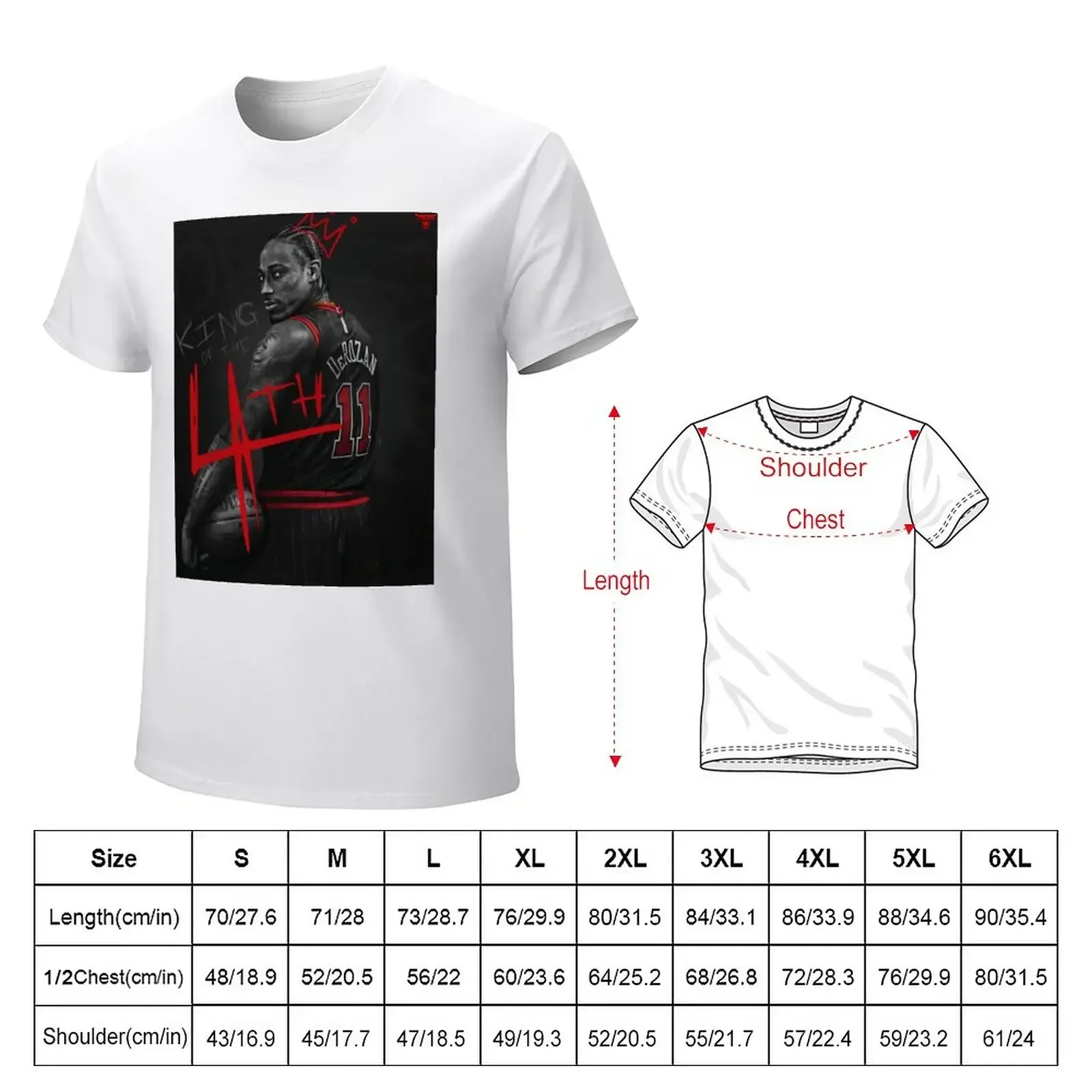 Футболка Demar Derozan 4th King милая одежда милые топы эстетическая футболка для мужчин