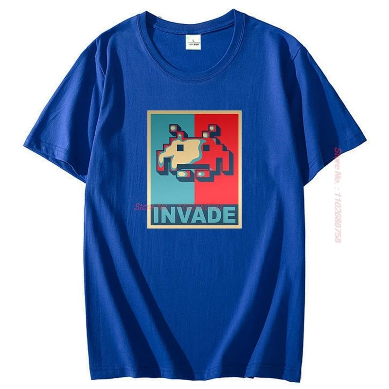 Хлопковая футболка Pixel Alien космические заброды аркадные шутеры игровые