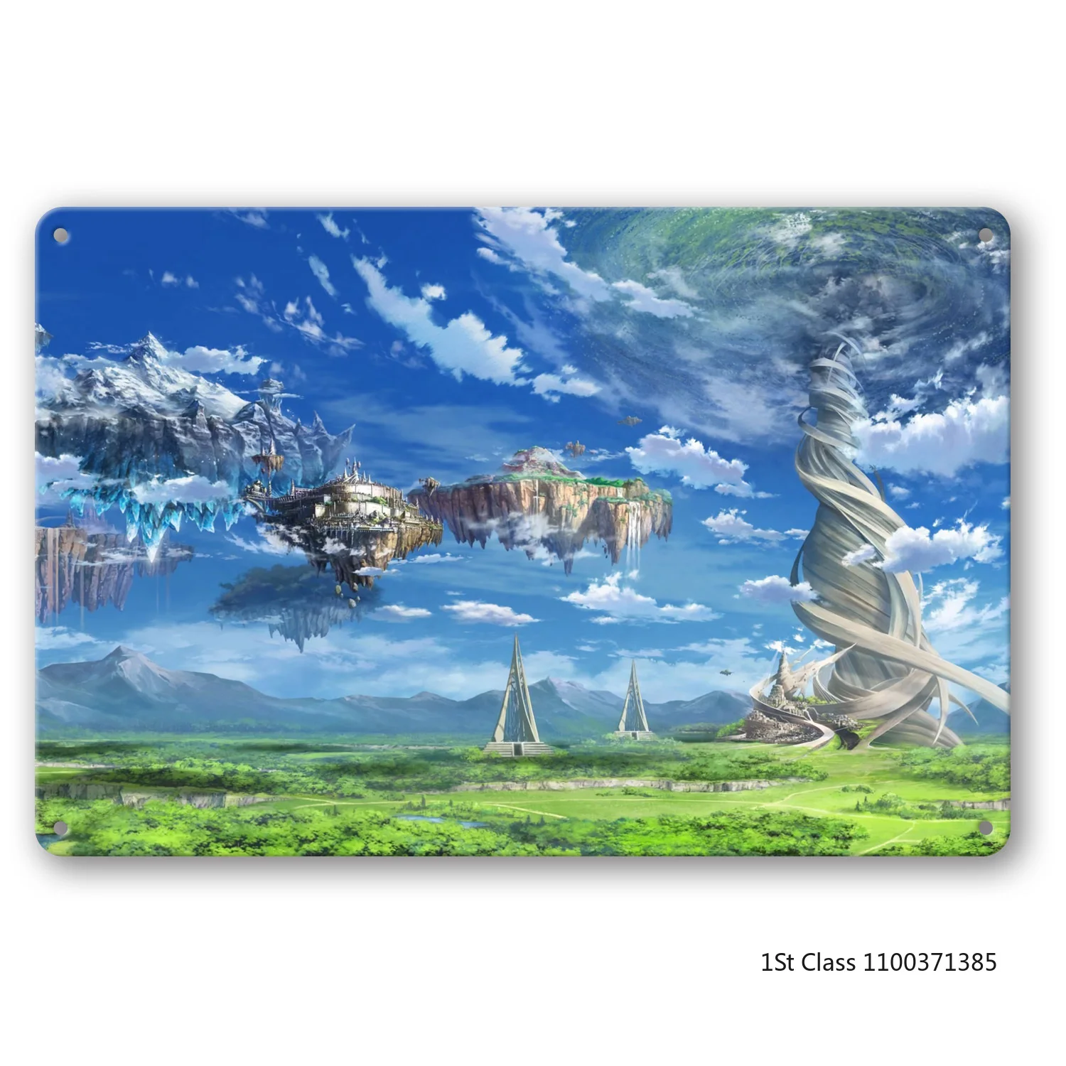 

Sword Art Online landscape Poster Metal Wall Sign Wall Tin Sign Suitable for Cafe Bedroom Garage Club Decor, Can Be Customized