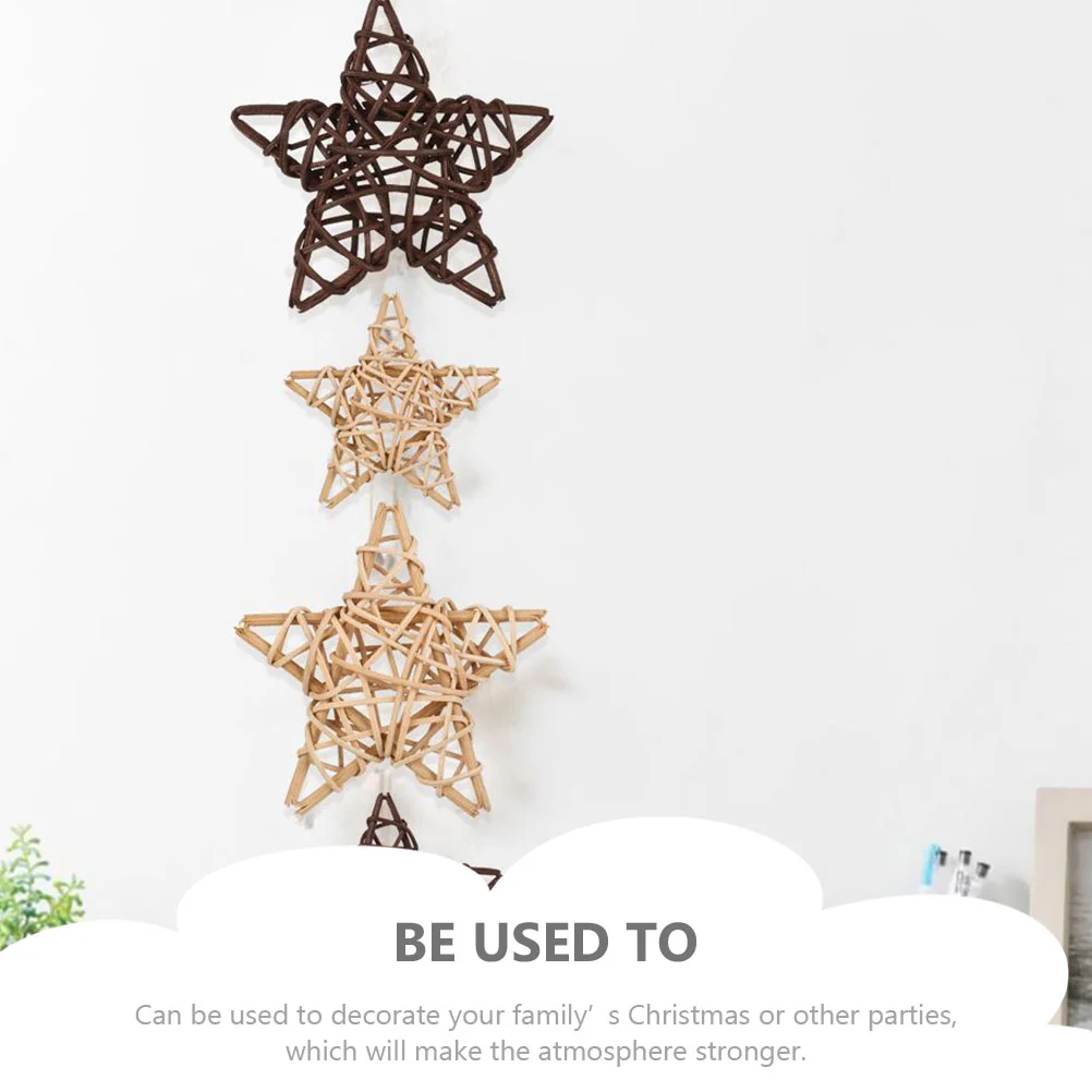 3 шт. украшения из ротанга звезды для обеденного стола и аксессуары декоративные