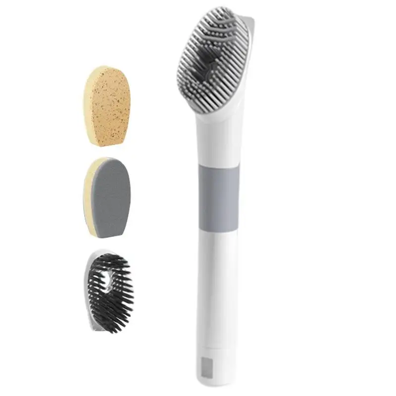 

Чистящая Щетка с дозатором мыла с длинной ручкой для мытья посуды