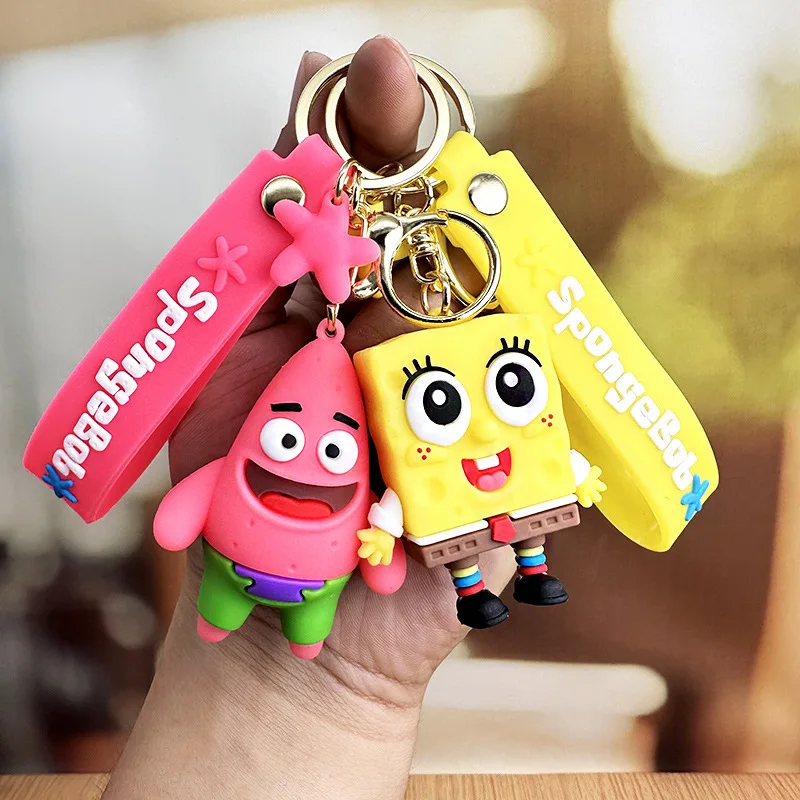 Брелок для ключей с героями мультфильма Губка Боб