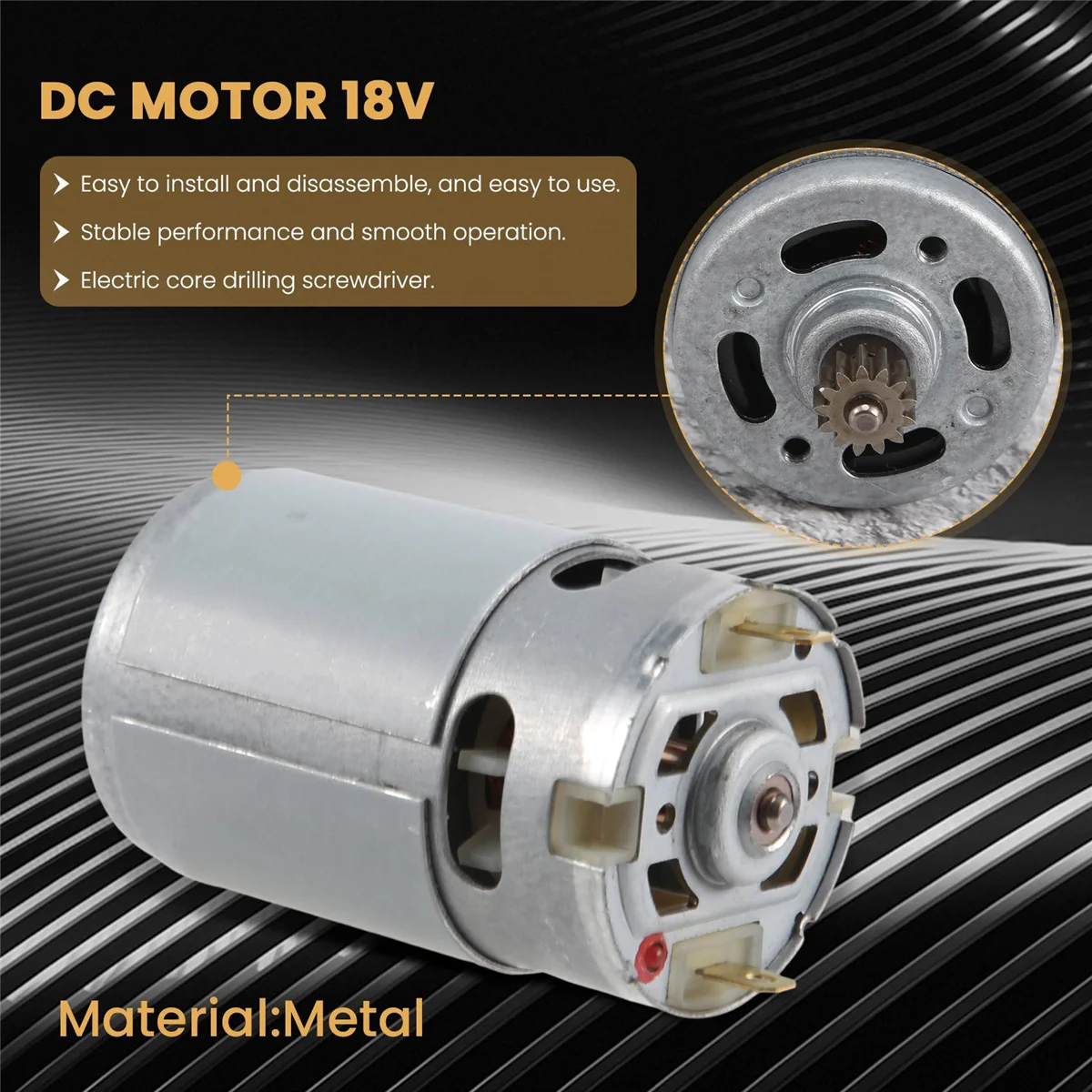13 Teeth Motor 18V Replace for 18-2-LI 1800 LI-2 Screw Driver
