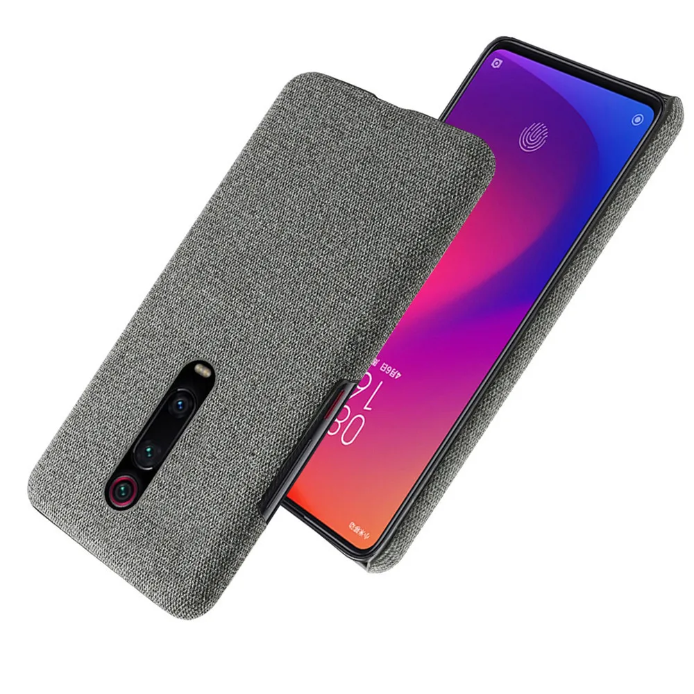 Тканевые Чехлы для Xiaomi Mi 9 t Pro тонкий тканевый жесткий чехол в стиле ретро