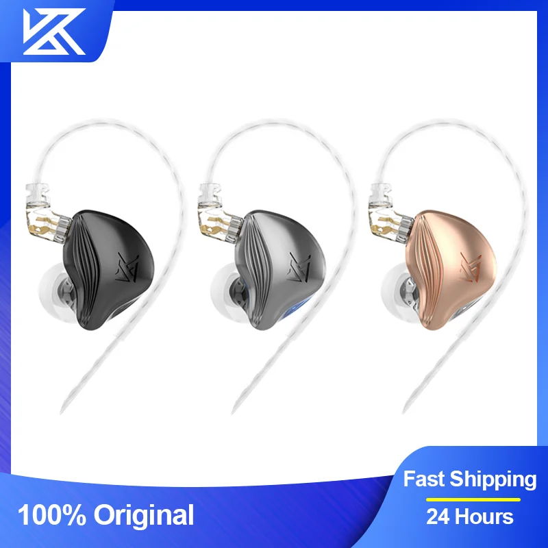 Наушники KZ ZEX проводные с микрофоном электростатические Внутриканальные