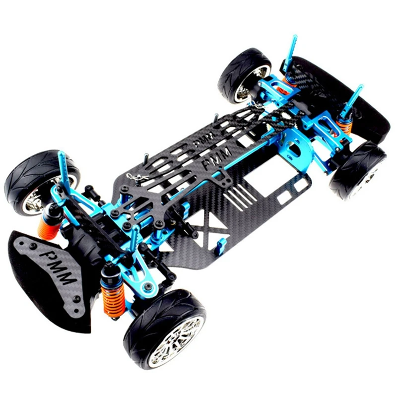 

New Aluminium Alloy & Carbon Fiber Shaft Drive 1/10 4Wd Touring Car Frame Kit For Tamiya Tt01 Tt01e Car