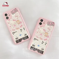 kawaii hello kittys cartoon luxury women shockproof soft phone cases for iphone 12 11 pro max x xr 7 8 plus back cover shells