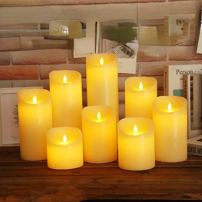 

Flameless Flickering Led Candles Light Tealight Led Battery Power Candles Lamp Electronic Votive Led Lamp Halloween Home Decor