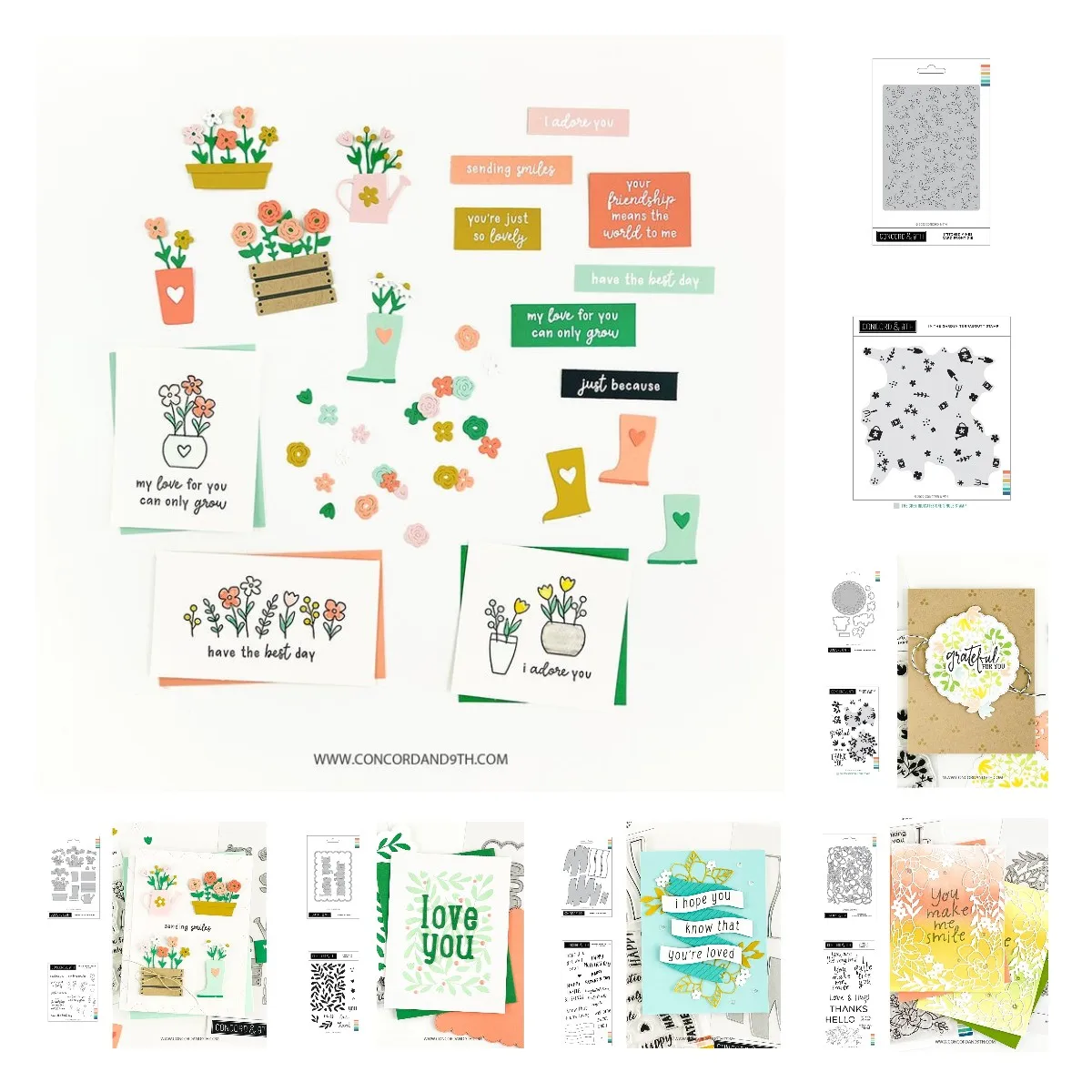 

New Garden Blooms Magnolia Turnabout Stitched Vines Card Banner Builder Cutting Dies Diy Cards Decor Paper Craft Embossing Molds