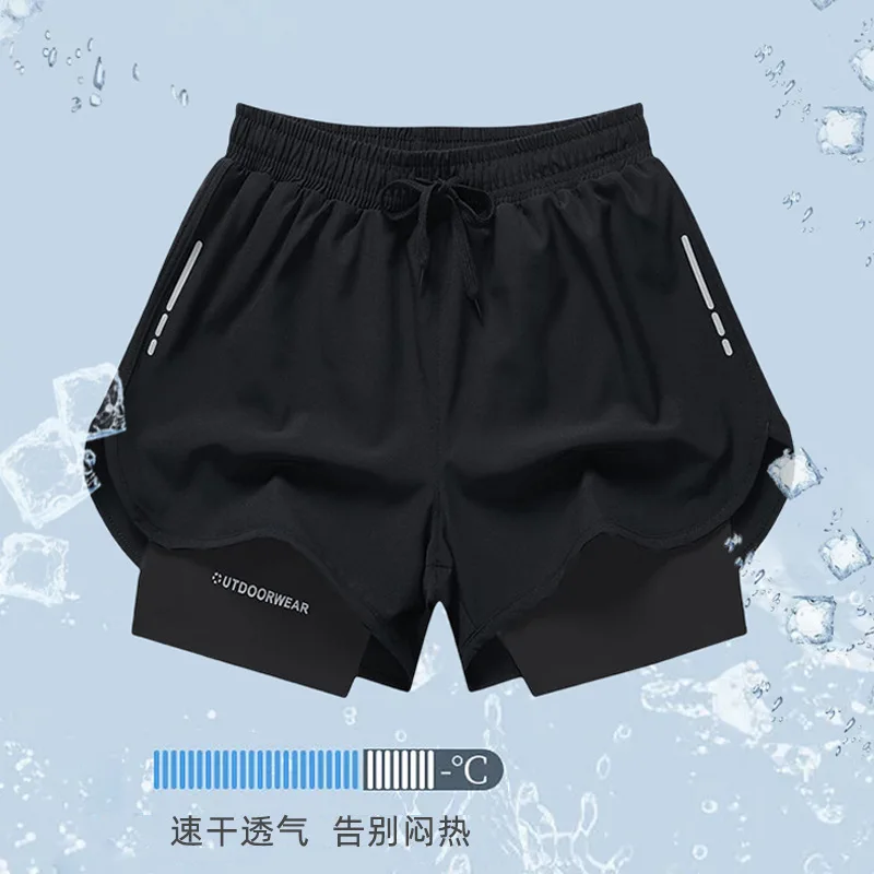 

2022 New Men's Quick drying swimming trunks men's summer basketball marathon running fitness shorts